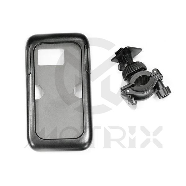 Smartphone waterproof sealed case for bicycle & motorcycle (for handlebar) (under 4.7”)