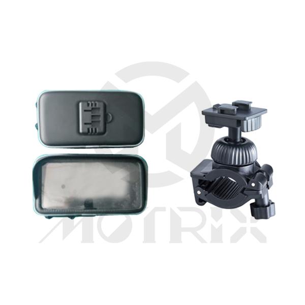 5.5 inch water resistant cell phone case with handlebar bracket, sun visor (horizontal). FOR IPHONE 6 PLUS