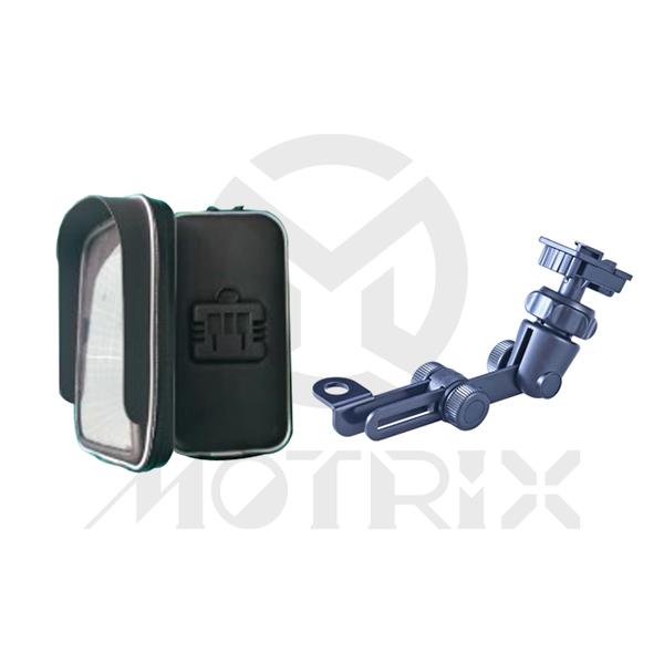 5.5 inch water resistant cell cell phone case with mirror bracket, sun visor (vertical). FOR IPHONE 6 PLUS