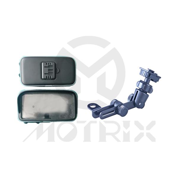 5.5 inch water resistant cell phone case with mirror bracket, sun visor (horizontal). FOR IPHONE 6 PLUS