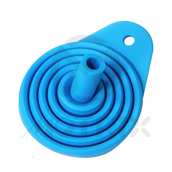 Silicon oil funnel blue