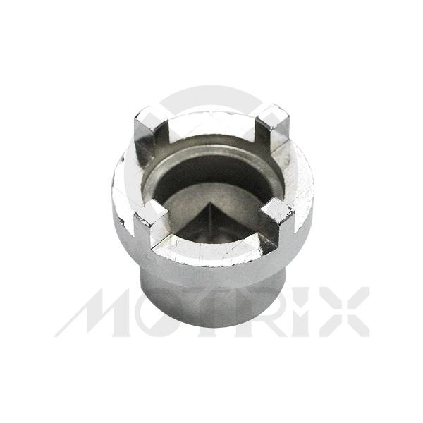 Swingarm pivot nut tool with 1/2 inch drive inner diameter