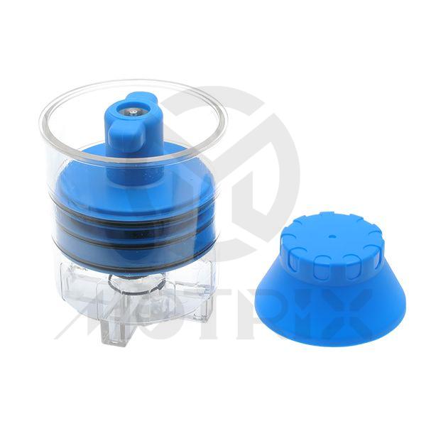 Portable bearing packer dimension: 101x101x180m/m, weight:660g, bearing diameter 50~95mm (packs 50 to 65 bearings with one grease filling, apply manual pressure to flush and pack bearing with grease, includes dist cover)