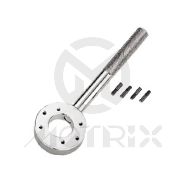 Wheel bearing lock ring peg spanner