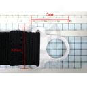 Rear moto nylon lift strap alum. M8*20mm, M6*25mm, M5*16mm hex head 2PC. 4PC plastic washer and aluminium bushing Aluminuim buckle with bolt Kit