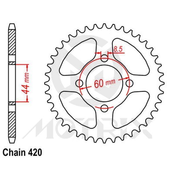 Rear sprocket JTR832