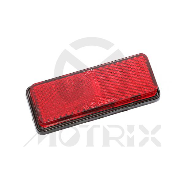 Red reflector stick-on 35x90mm
