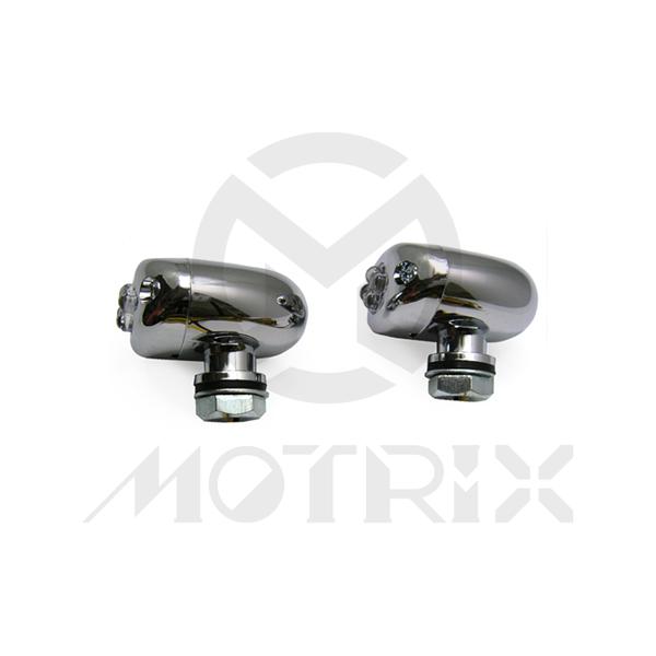 Universal lamp indicators(LED), chrome lens
