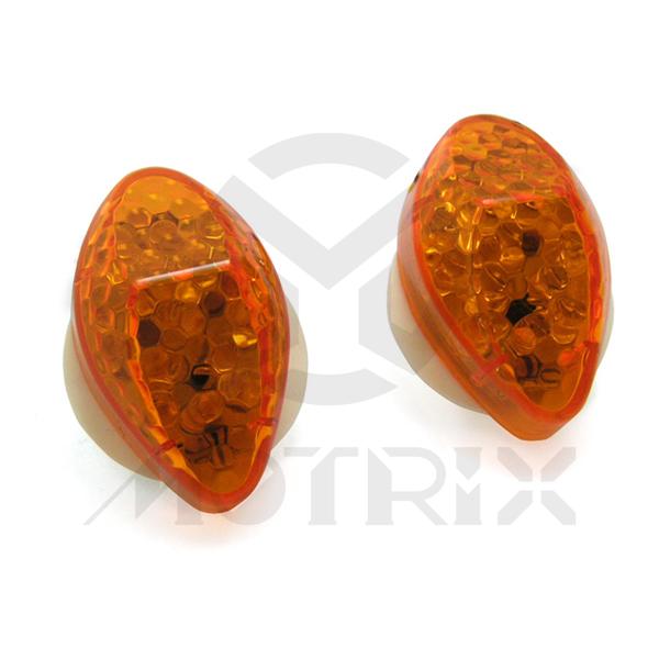 Fairing D lights for HONDA(LED), amber lens, with E-mark