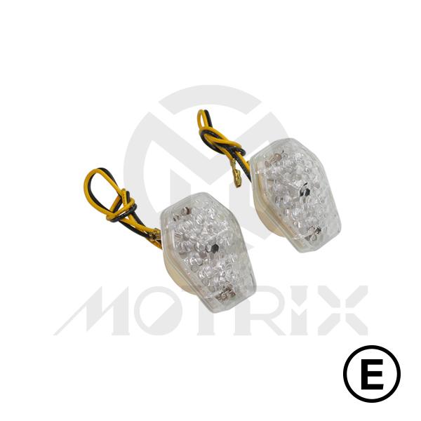 Fairing D lights for SUZUKI(LED), clear lens, with E-mark
