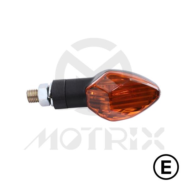 Universal winkers, amber lens, with E-mark