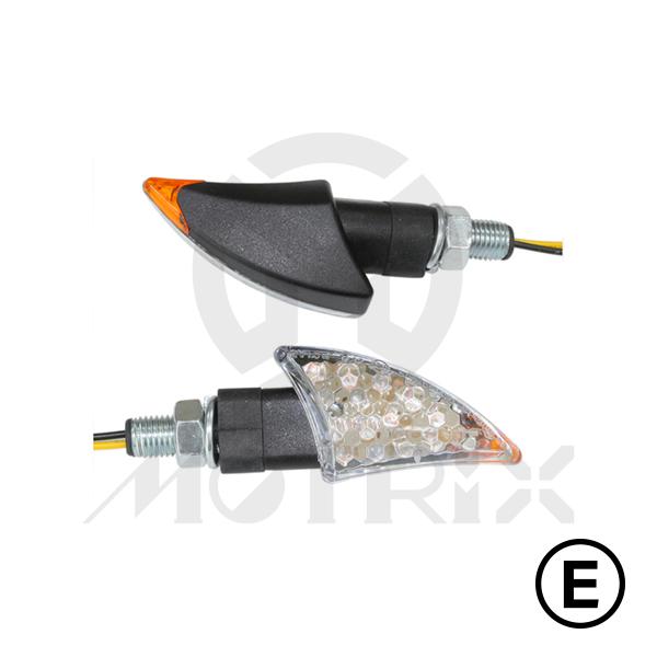 Universal lamp winkers(LED), clear lens, with E-mark