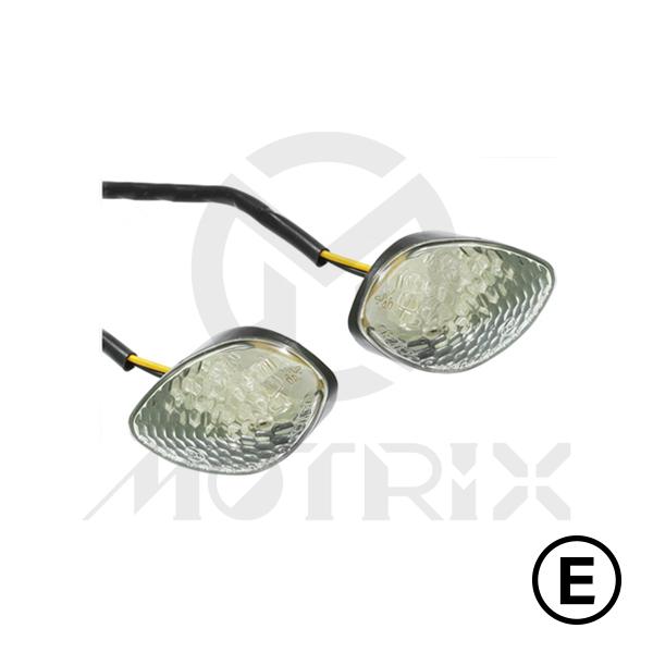 Universal winkers(LED)for HONDA CBR 07, clear lens, with E-mark