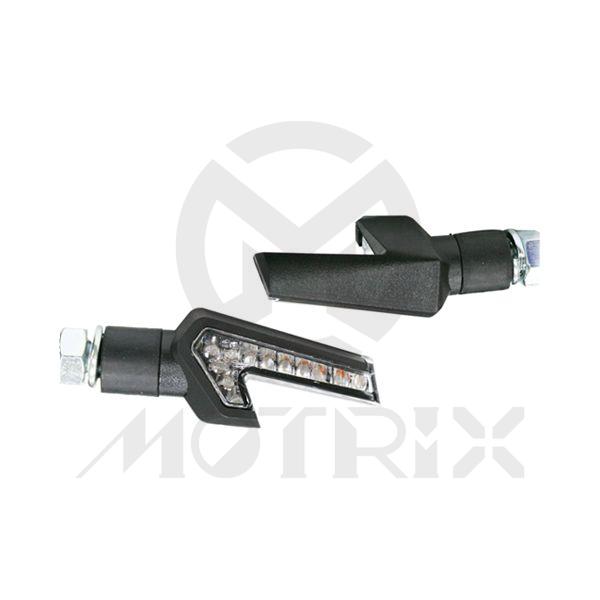 Universal indicators amber (LED), black base, with E-mark