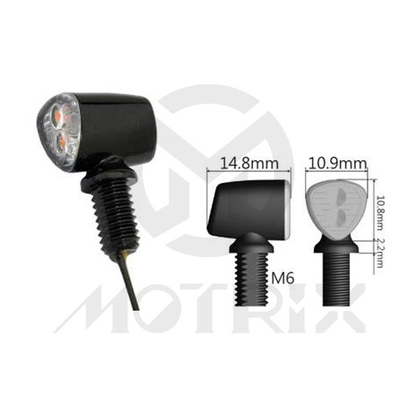 Universal LED indicators with M6 screw, with E-mark