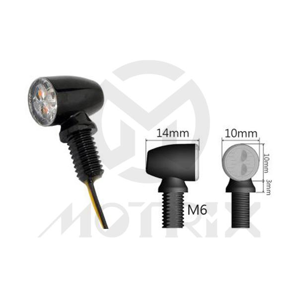 Universal LED indicators, with M6 screw, with E-mark