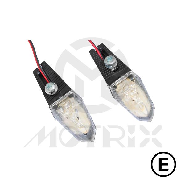 Universal rear indicators, clear lens