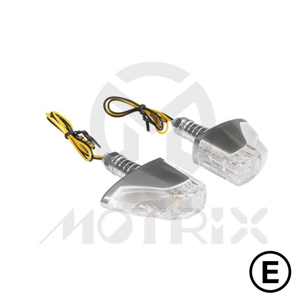 Universal fire indicators(LED), clear lens, with E-mark