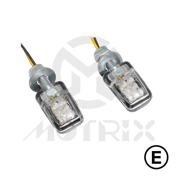 Universal indicators(LED), clear lens, with E-mark