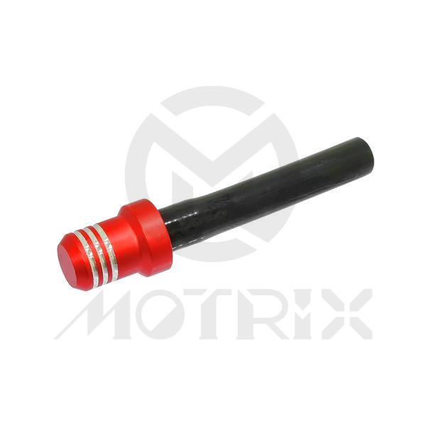 Universal tank gas fuel cap breather & pipe orange