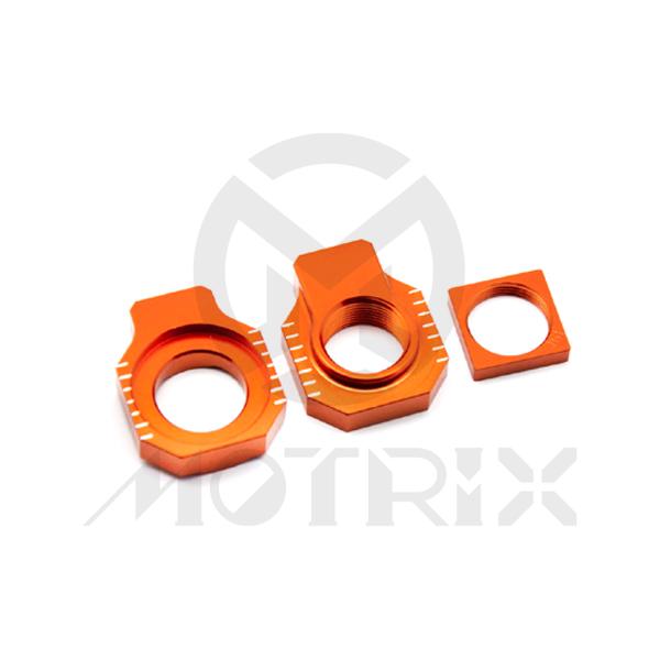 Adjuster rear axle block for KTM 125-250 SX, 250-450 SX-F, HUSQVARNA TC 125, FC 250-450 AL6061-T6 CNC