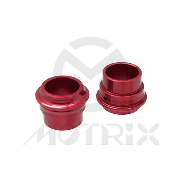 Front wheel spacer for BETA 125 RR, 200 RR, 250 RR, 250 Xtrainer, 350 RR, 430 RR, 498 RR red