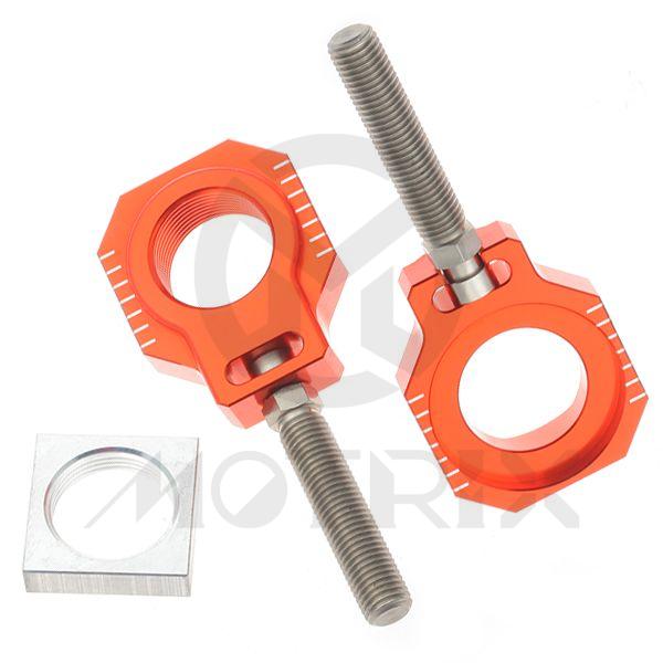 Lollipo axle block for KTM 125-450 SX, 125-450 SXF, 125-450 XC, HUSQVARNA TC125, FC350, FX450, GAS GAS EC250, EX300