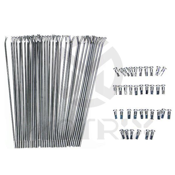 Front 21'' coated steel spoke & nipple for HONDA CR125, CR250R, CRF450RX 36pcs