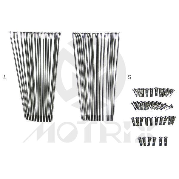 Rear 19''X2.15 stainless steel spoke & nipple for HONDA XR250 Super, XR250R Pro Link, XR400R, XR650L 36pcs