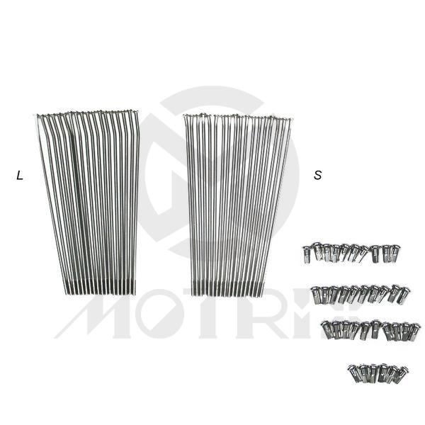 Rear 19''X2.15 stainless steel spoke & nipple for YAMAHA YZ 65/85/100/125/250/360/400/450/490 36pcs