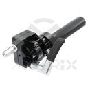 ATV Dual twist throttle and thumb throttle (AL6061), color: black