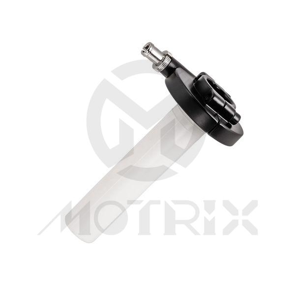 For 7/8'' bars die-cast ''AMAL 364'' style throttle. High quality authentic replica. Black