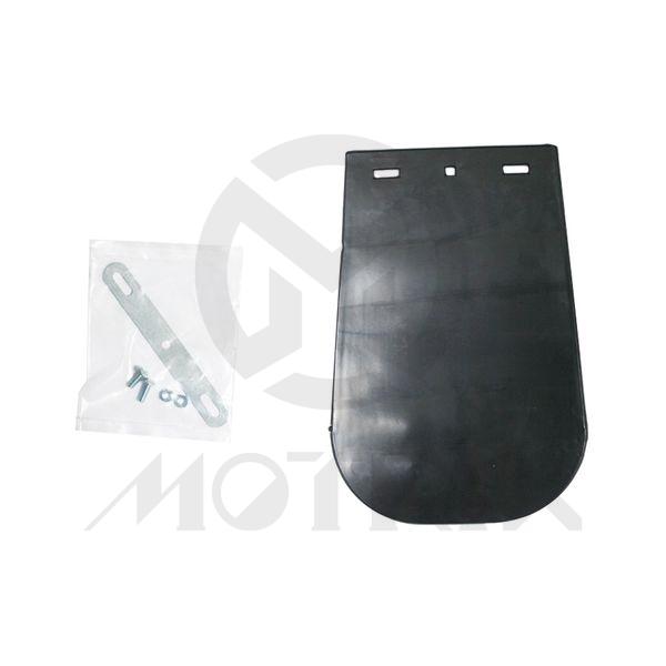 Plain mudflap large with bracket, width 14cm, long 25cm