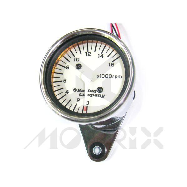 Tachometer 16000RPM, D/60mm 12V, 0-16 x 1000 RPM