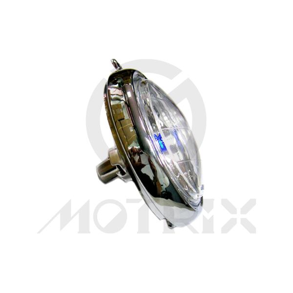 Headlight HONDA ST70 diamond lens, blue bulb ( T19 6V / 25W )