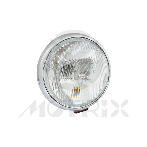 Headlight glass lens, white blue bulb ( T19 12V / 35W ), for HONDA ST70N