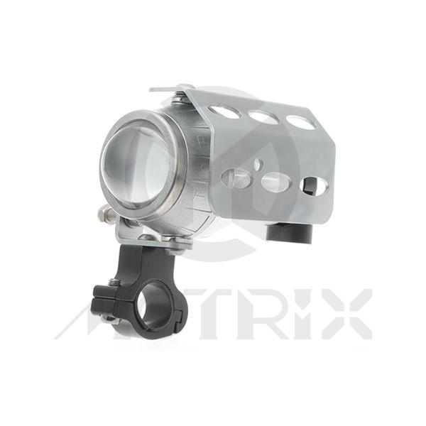 Auxiliary lamp, 12v 55w 9006 bulb, with clamp for bar diameter