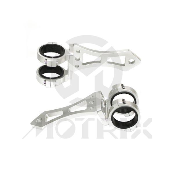 CNC alum. Headlight bracket. DIA.: 37mm-42mm L: 105mm