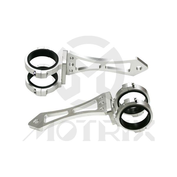 CNC alum. Headlight bracket. DIA.: 49mm-54mm L: 135mm