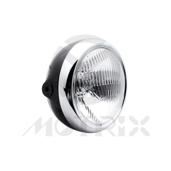 Headlight 5 3/4'' side mount, bulb: H4 12V 55/60W