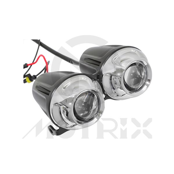 Twin 6'' HID headlight, left low beam/right high beam