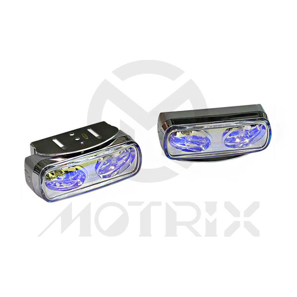Diamond reflector headlight, bulb H3 12V 55W, blue lens