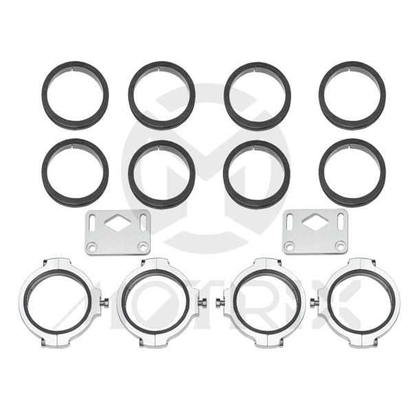 CNC alloy headlight clamps, D: 37-42mm