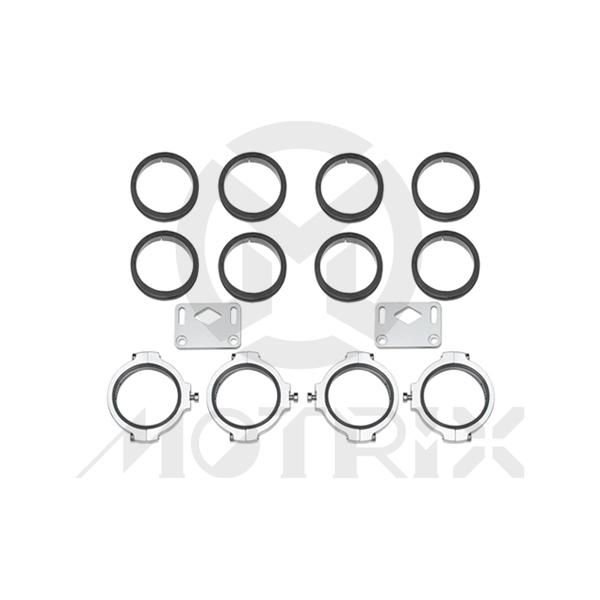 CNC alloy headlight clamps, D: 49-54mm