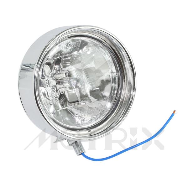 Headlight 4'' bottom mount with visor H3 12V 55W, DOT approved
