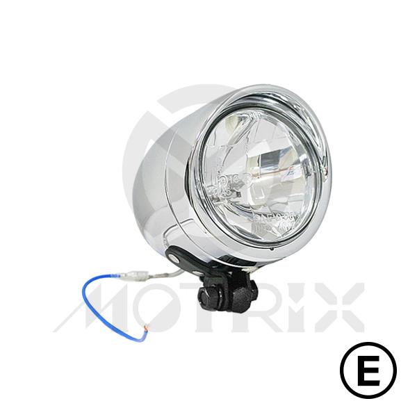 Spot / Fog lamps 4'' bottom mount with visor with H3 12V 55W bulb, with E-mark