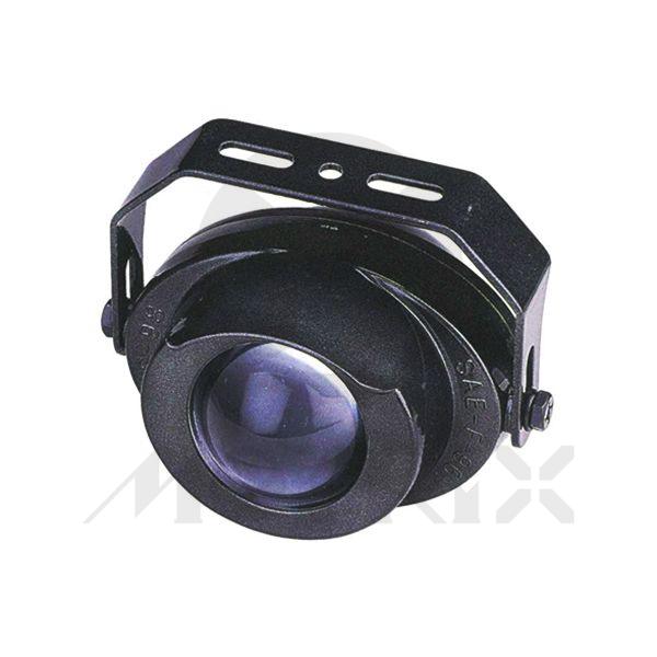 Projector lamp bulb: H3, clear lens black housing SAE compliant :ECE compliant