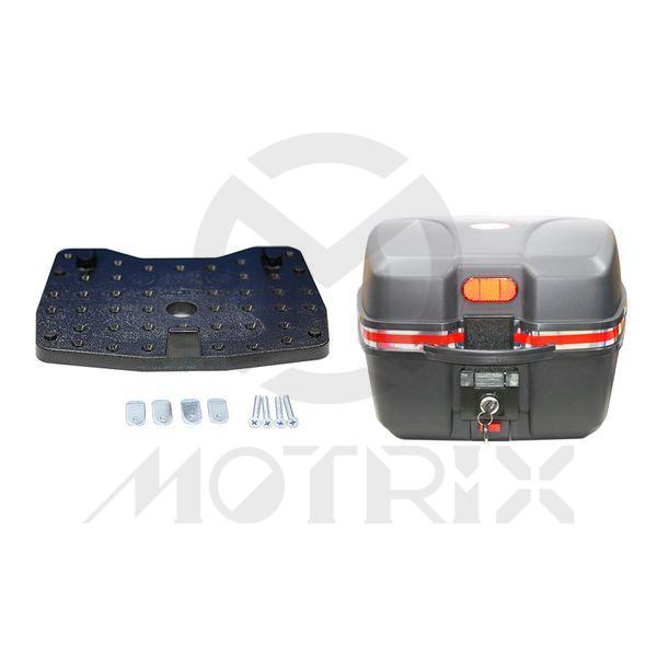 Handheld rear luggage. Size:370x310x233mm, black