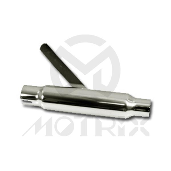 Universal shorty chrome plated shorty 12’’ long, 1-1/2’’ or 1-3/4’’inlet. Fits left or right side