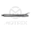 Replica 33 fishtail muffler for Harley Davidson (Chrome), 3-1/4'' body diameter and 1-3/4'' inlet